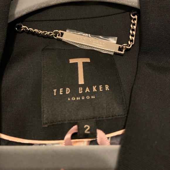 BNWT Ted Baker Tiorna Double Breasted Black Blazer - Picture 10 of 12